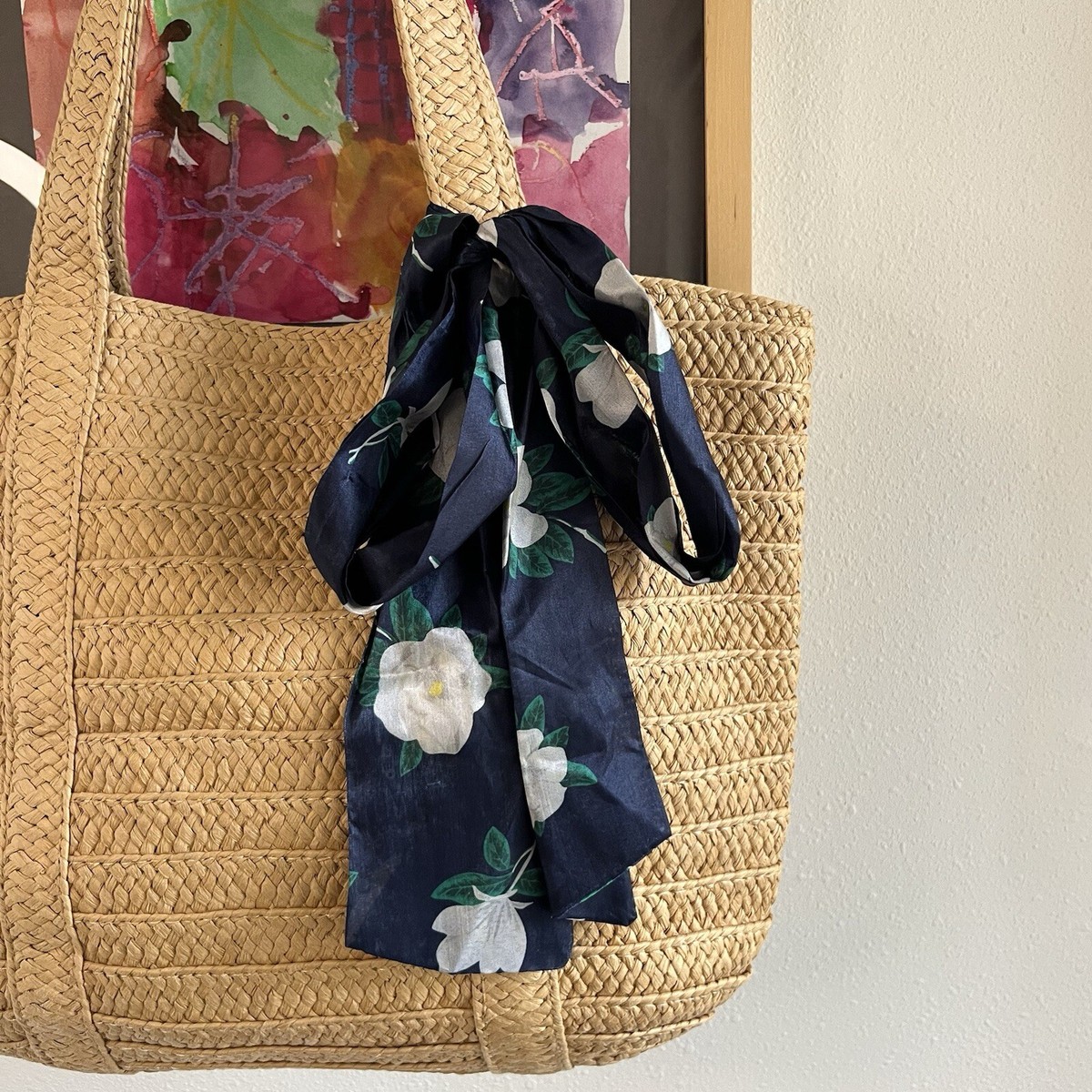 Borneobulletin Com Draper James Straw Bag With Floral Scarf