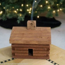 *CHOOSE STYLE* Log Cabin Incense Burner with 10 pc Balsam Fir Cedar Paine's USA