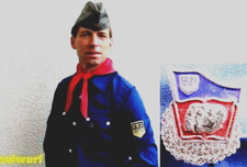 FDJ Hemd Grösse XL  FDJ Bluse DDR Mottoparty   Karneval  Museum Halstuch NVA SED