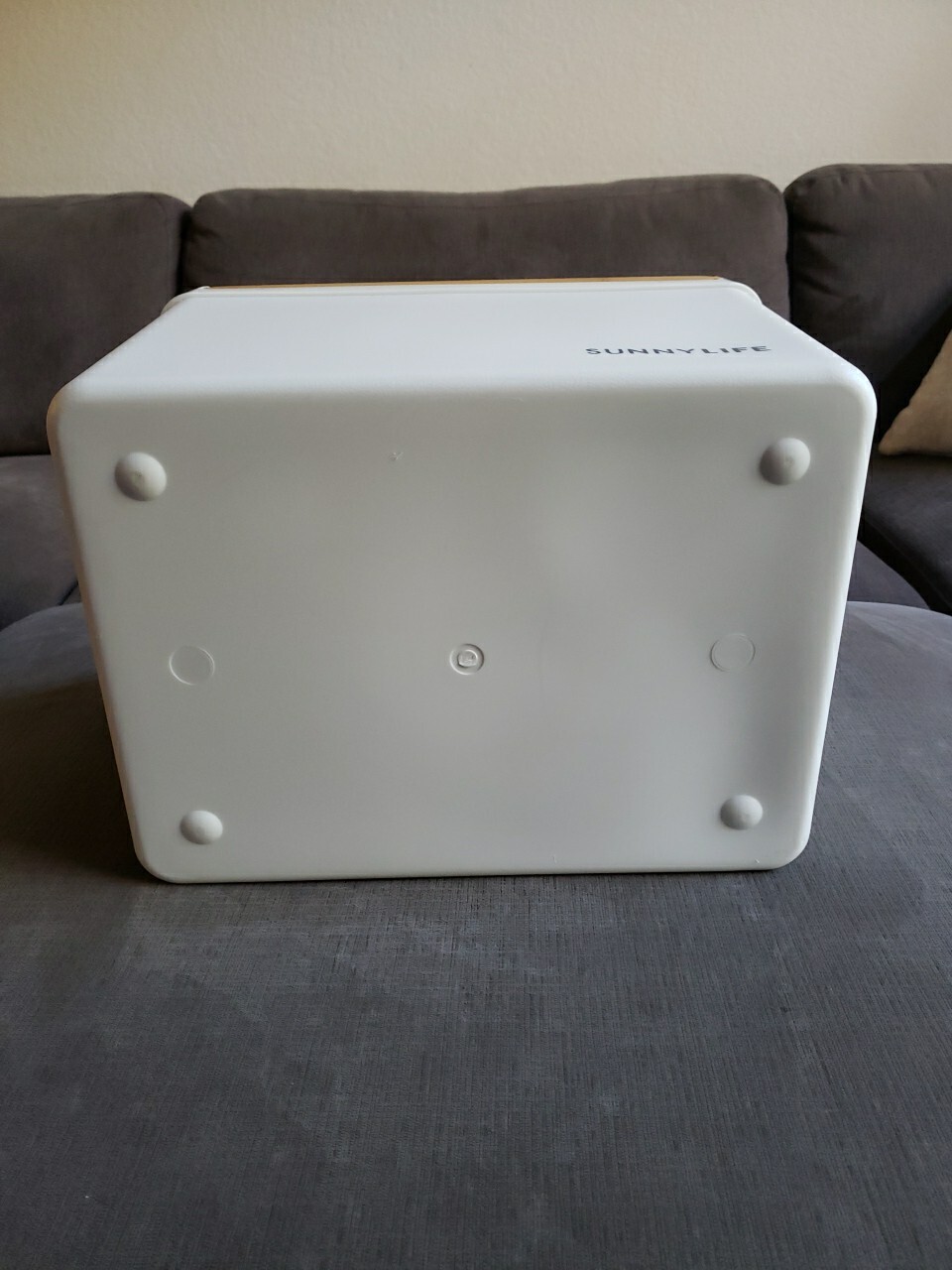 Very RARE! - SUNNYLIFE Hard Shell Cooler With Handle! Reverseable Bamboo Lid!!