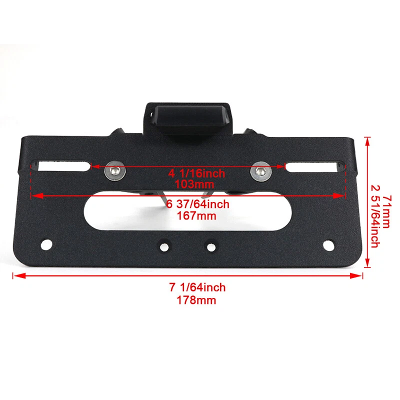 License Plate Bracket Mount Fit For Triumph Speed Triple 1200RS/1200RR 2021-2025 - Image 4 of 4