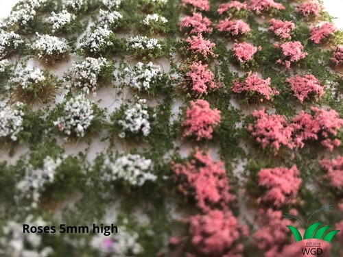 Premium Self-Adhesive Static Grass Tufts Roses or flowering bushes 4mm high - 第 1/4 張圖片
