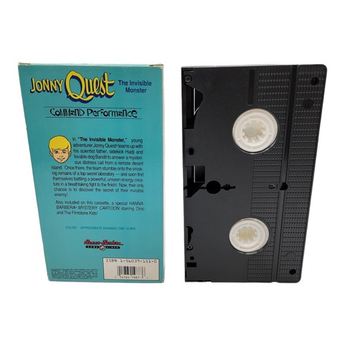 Vintage 1990 Hanna-Barbera JONNY QUEST The Invisible Monster VHS Cartoon Tape - Picture 3 of 7