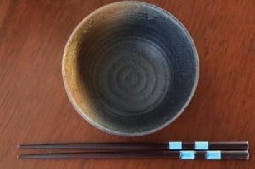 Japan Made Set of 2 Mino ware Ceramic Rice Bowl Bizen Style Brown - Picture 3 of 3
