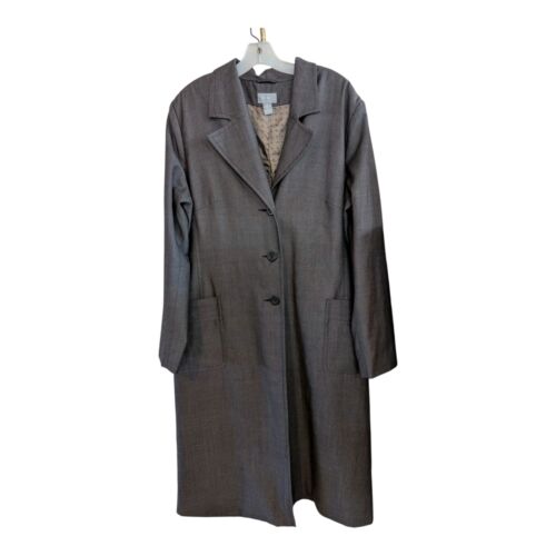 Old Navy Brown Single Breasted Trench Coat XXL Missing Belt Classic