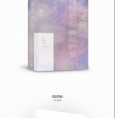 BTS WORLD TOUR LOVE YOURSELF NEWYORK DVD 2 DISC+PhotoBook+No Photo Card  Cheap