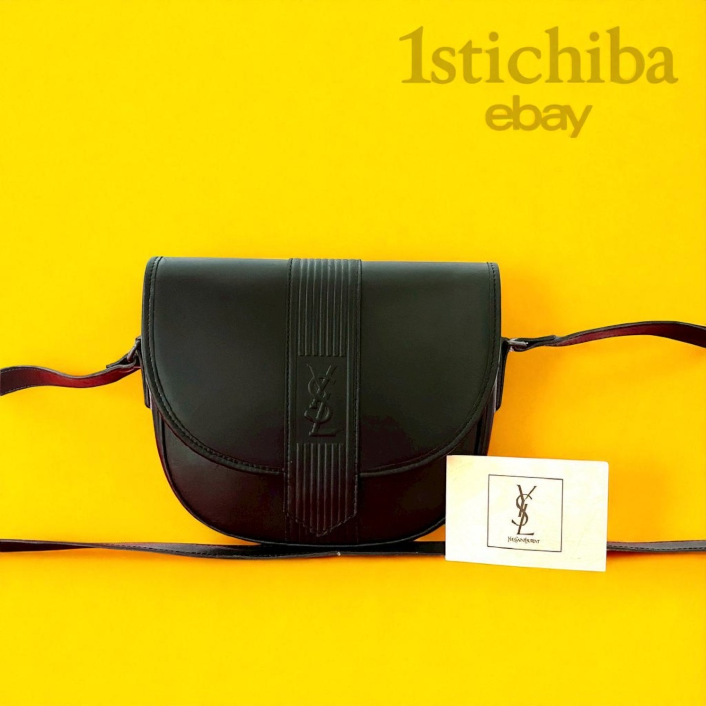 Mini borsa a tracolla Yves Saint Laurent YSL in pelle con logo originale usata