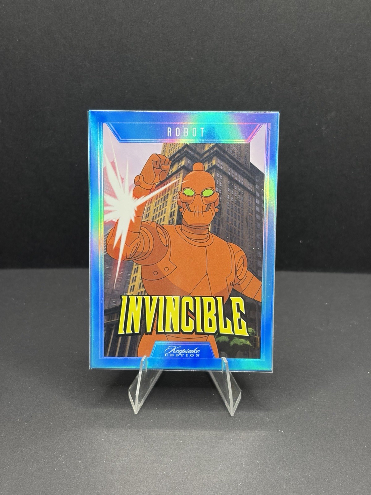 Keepsake Invincible Robot #73 Blue Foil Parallel
