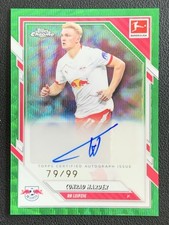 Conrad Harder 2025-26 Topps Chrome Bundesliga Green Wave Refractor Base /99 #60