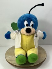 Doctor Wellbee Plush Stuffed Animal Bee Toy Blue Yellow White Coat Vintage 8  