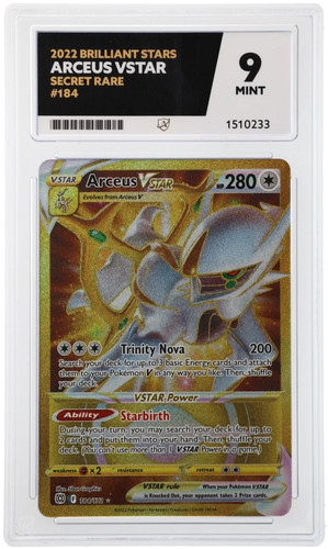 ACE 9 Arceus VSTAR - Brilliant Stars - 184/172 - Secret Rare 