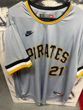 nike xxl roberto clemente #21 mlb pirates jer...