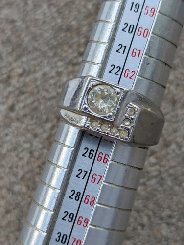 Vintage Uncas 18K Gold Plated Costume Jewelry Mens Ring Size 10.75