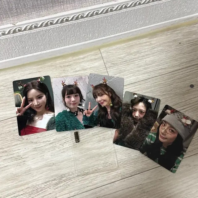 Apink Pink Christmas Photo Card Set for Transfer