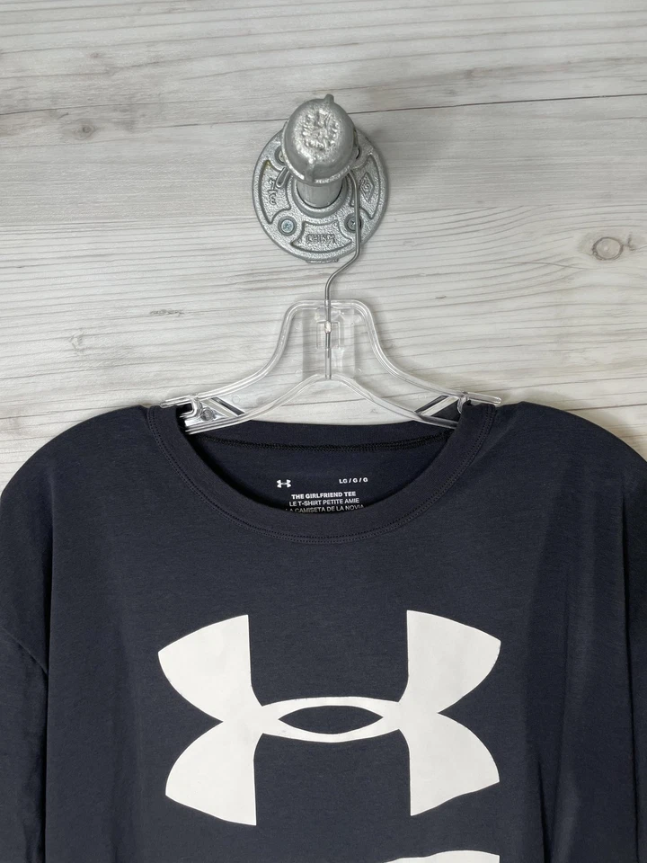 Under Armour Shirt Womens Large Black The Girlfriend Tee Graphic Logo - Image 2 of 4