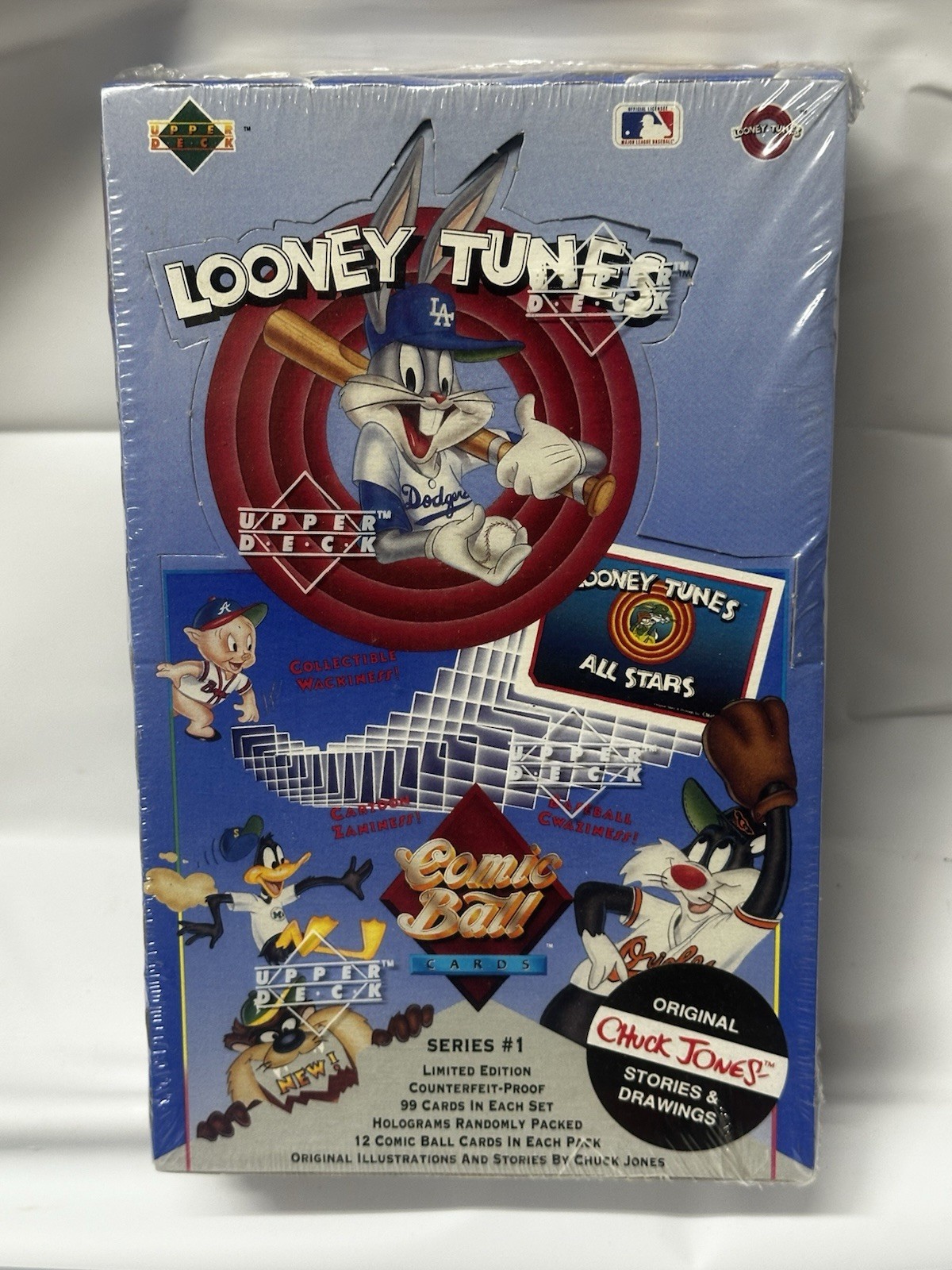 1990 Upper Deck Looney Tunes Comic Ball Series 1 Factory Sealed Baseball Wax Box