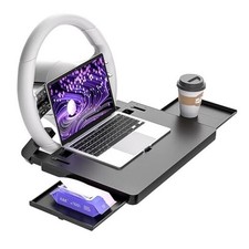 Wide Large Car Steering Wheel Tray, Car Mobile Desk, Cup Holder Tray, Laptop