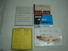 Original 1960 Pontiac Owners Manual Convertible Top Owner Protection Plan Sleave