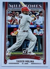 2025 Panini Donruss - Milestones Yadier Molina #13- St. Louis Cardinals