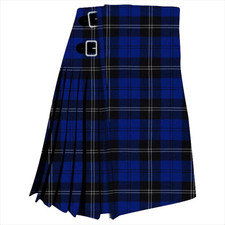Scottish Traditional Handmade Ramsay Blue Tartan Kilt for men Custom Made
