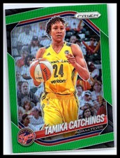 2025 Panini Prizm WNBA #60 Tamika Catchings Green Prizms