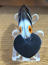 Leurre Vintage Bomber Popper 3,5 3/8 Oz - Chrome/Noir - Jamais Pêché (Années 80)
