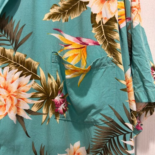 Vintage Two Palms Hawaiian Shirt Mens 2XL Floral Rayon Aloha Resort Vacation - Picture 6 of 7