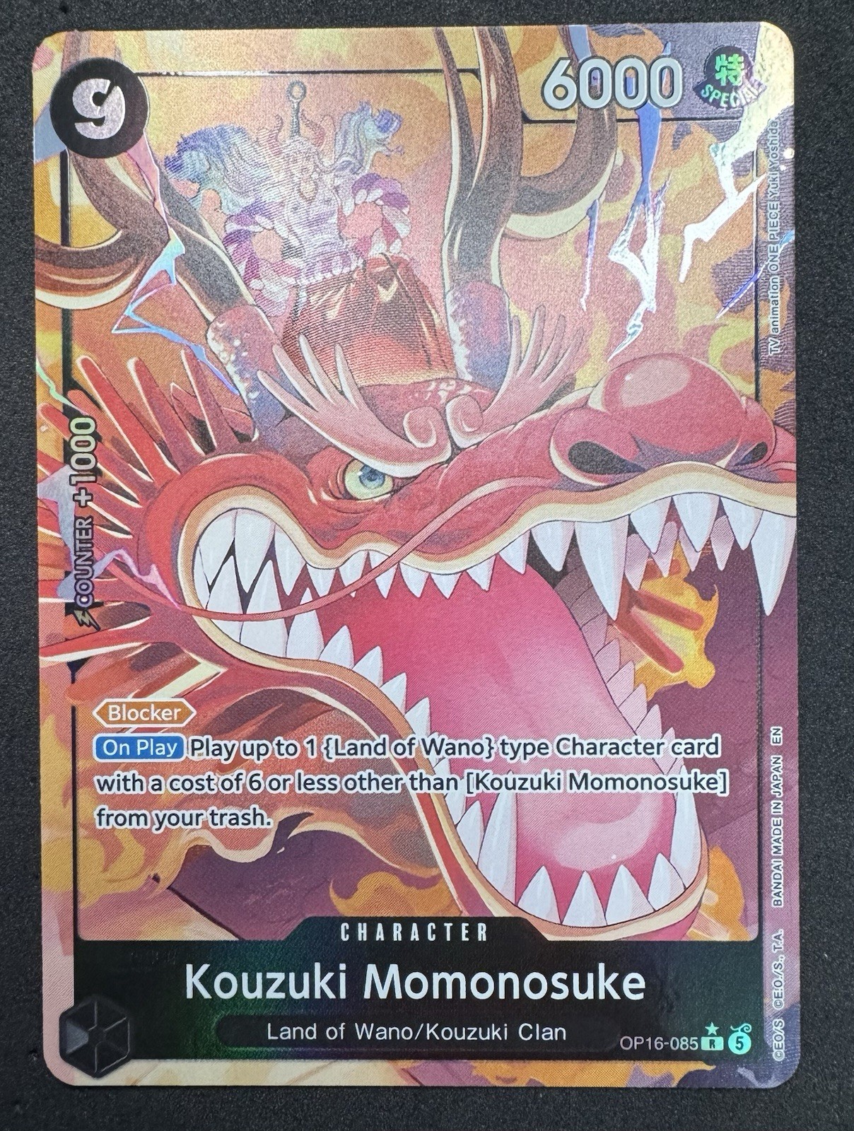 Kouzuki Momonosuke Alt Art (OP16-085) | OP16 - The Time of Battle | ENGLISH