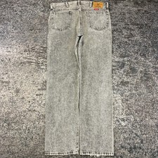 Vintage 90s Wrangler Acid Wash Jeans Mens 32x30 Gray Made In USA Distressed