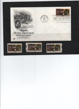 Briefmarken USA 1975 : Peter Francisco - postfrisch + gestempelt + FDC