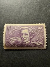 TIMBRE FRANCE L.H BERLIOZ CHÔMEURS INTELLECTUELS N°382 NEUF ** LUXE MNH 1938