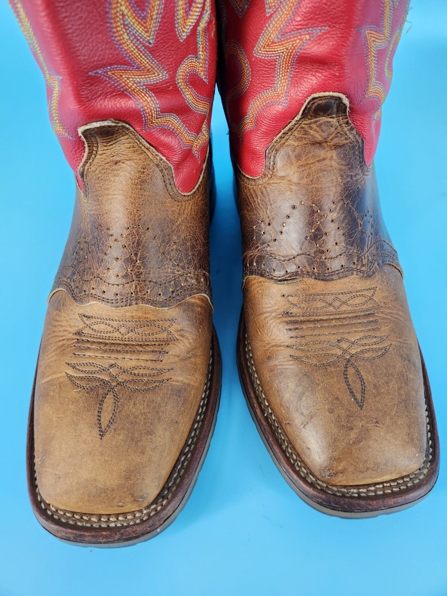 Double H Roper Mens  Cowboy Boots Brown Leather DH3556 10 Size 12D Murdoch main image 3