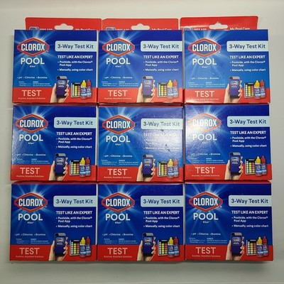 Lot Of 9 Clorox Pool & Spa 3-Way Test Kits