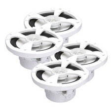 PowerBass 2 Pairs of XL-62M 6.5" Marine Coaxial with RGB LED Speakers