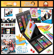 272-Piece Art Supplies Set for Kids & Teens - Drawing Kit with Easel, Paper, Pas