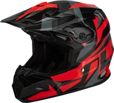 GMAX MX-96 Splinter Helmet Black/Red XL