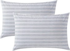 Standard Pillowcase Set Crisp Cotton Percale Bedding with Envelope Closure