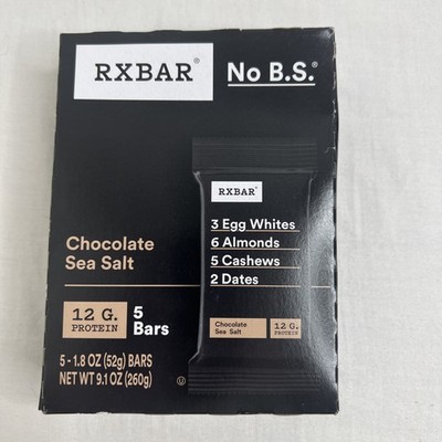 Rxbar  Protein Bars Chocolate Sea Salt   5/1.83 Oz Pack Of 1