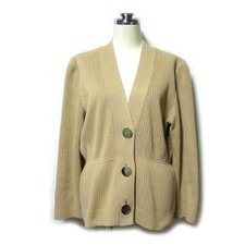 Vintage Givenchy Gold Button Cotton Cardigan Beige 137569