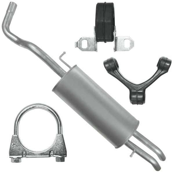 EndschalldäMpfer Endtopf Auspuff FüR Seat Toledo 2 II 1M 98-05 1.8 Stufenheck-image