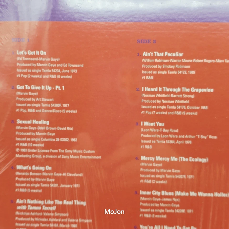 Marvin Gaye 1's Number Ones  [Limited Edition] Translucent Purple NEW Sealed LP - Image 4 of 4