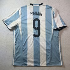 Adidas Argentina Gonzalo Higuain 2016 Copa America Home Jersey Size XL AH5144