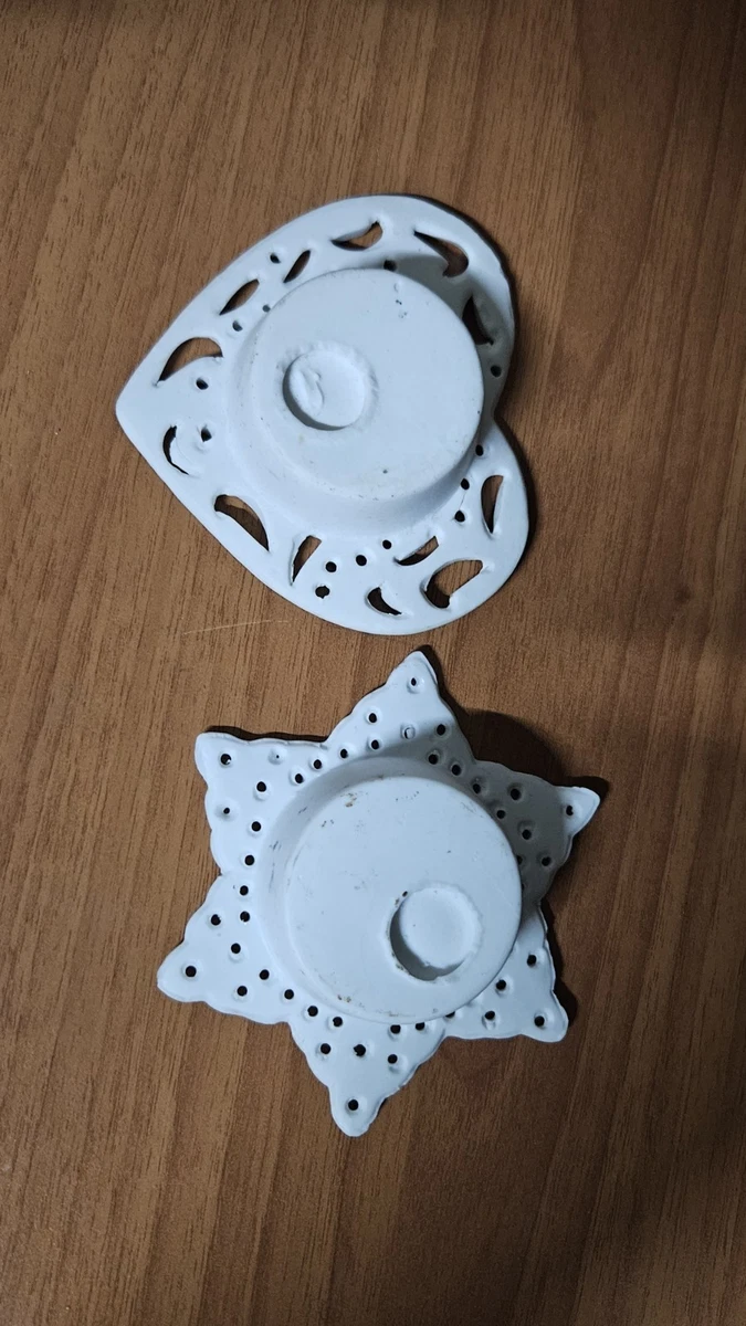 Portacandele In Metallo Per Candele A Stelo, Set Da 10 Pezzi, Diametro Interno 41 Mm, Nero, Per Fai-da-te E Decorazione