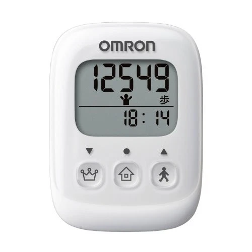 Pedometro OMRON bianco HJ-325-W con cinturino anticaduta e clip per cinturino - Immagine 2 di 4