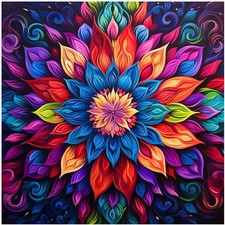 5D Diamond Painting Kits Mandala Diamond Art Kits for Adults Beginners, Full Dri