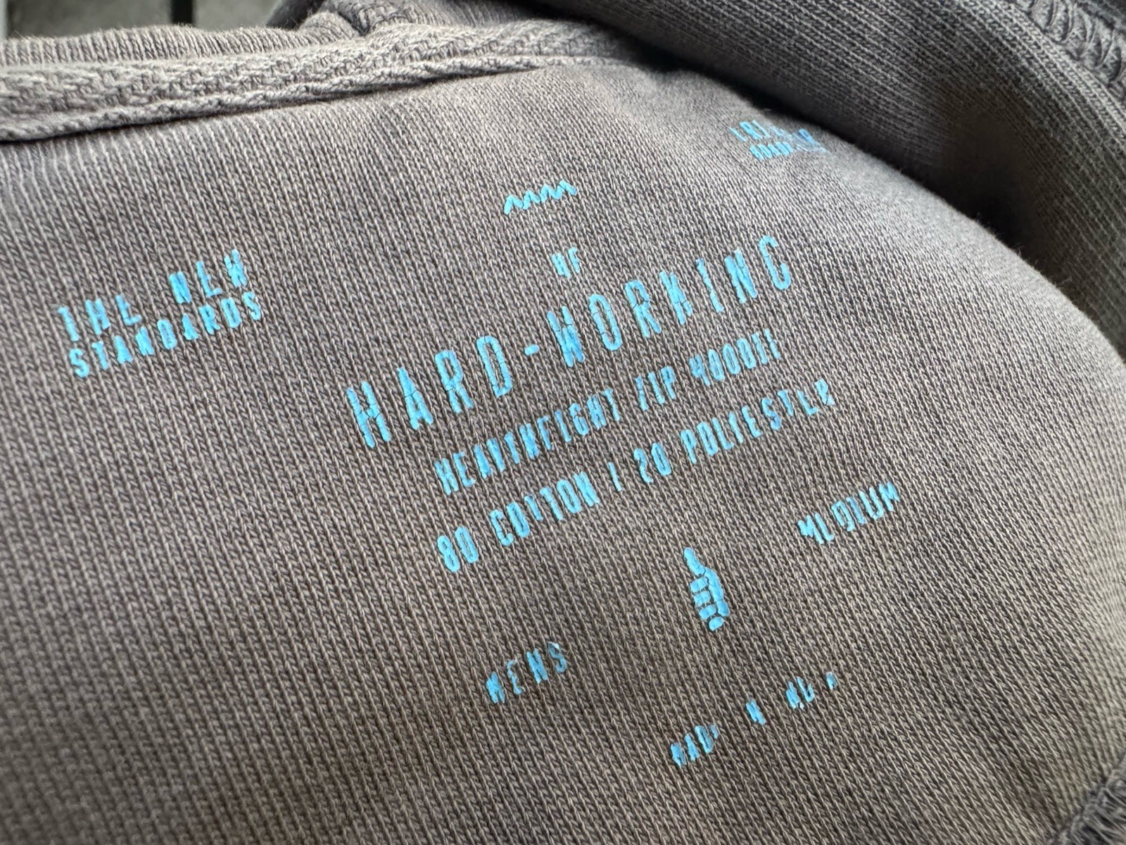 TREW the Hardworking Heavyweight Full Zip Hoodie Gray Size Medium 