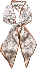 Hair Scarf for Women Silky Long Neck Head Scarves Purse Bag Scarfs for Handbag S