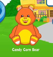 Webkinz Candy Corn Bear Virtual PET Adoption Code Only Messaged Webkinz Seasonal
