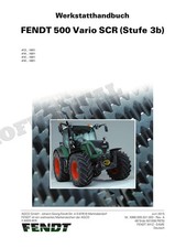 FENDT 500 Vario SCR Stufe 3b 512 513 514 516 Traktor Werkstatthandbuch