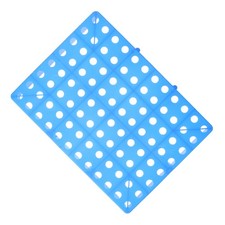 Palet de plástico azul de superficie estable y plana para almacenamiento de almacén y cocina